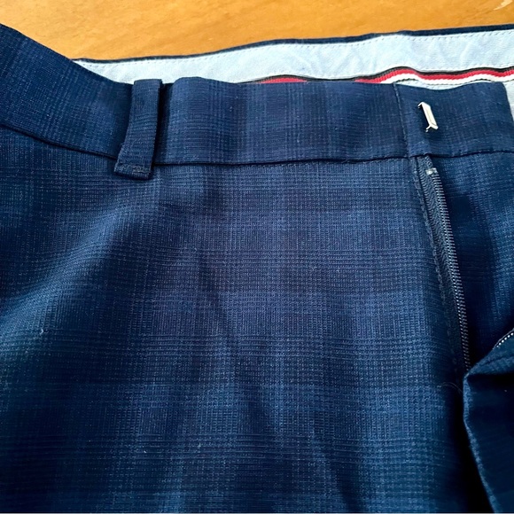 Tommy Hilfiger TH Flex Sz. 18 Blue Plaid Dress/Golf Straight Leg Pants Big Boys - Picture 5 of 10